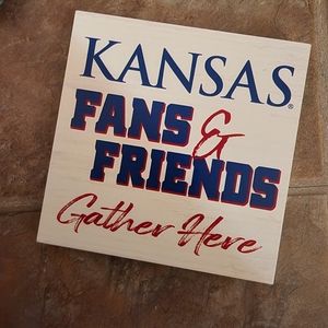 P. Graham Dunn University of Kansas Jayhawks Wood Sign